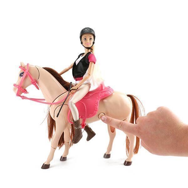 Bambole: Puppe - LAUREN auf bewegendes Pferd – Nuovo e nell'imballaggio originale da Biel/Bienne venduto da Spiel-Markt 4