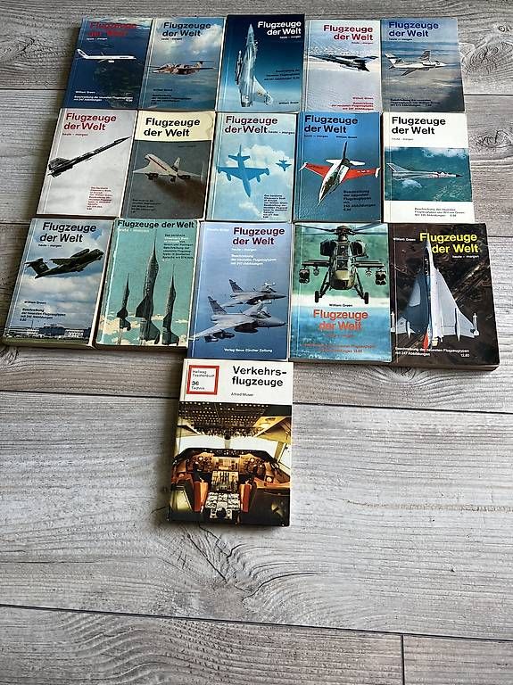 Libri: 16-teiliges Buchset Flugzeuge der Welt – Usato da Zürich venduto da John138 3