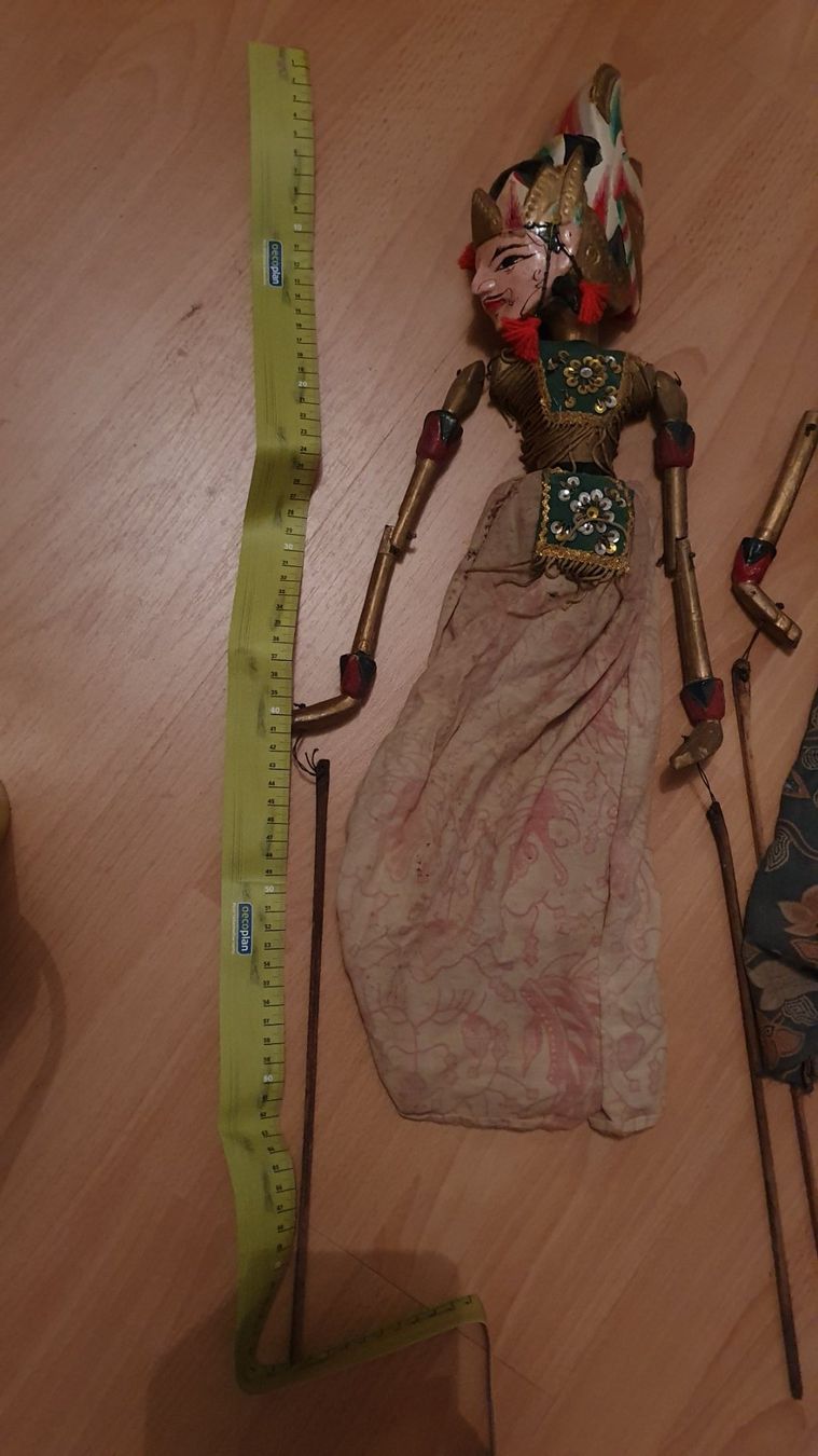 Bambole: 2 antik Holz Asien Hand-Marionette – Usato da Winterthur venduto da Ywan1 6