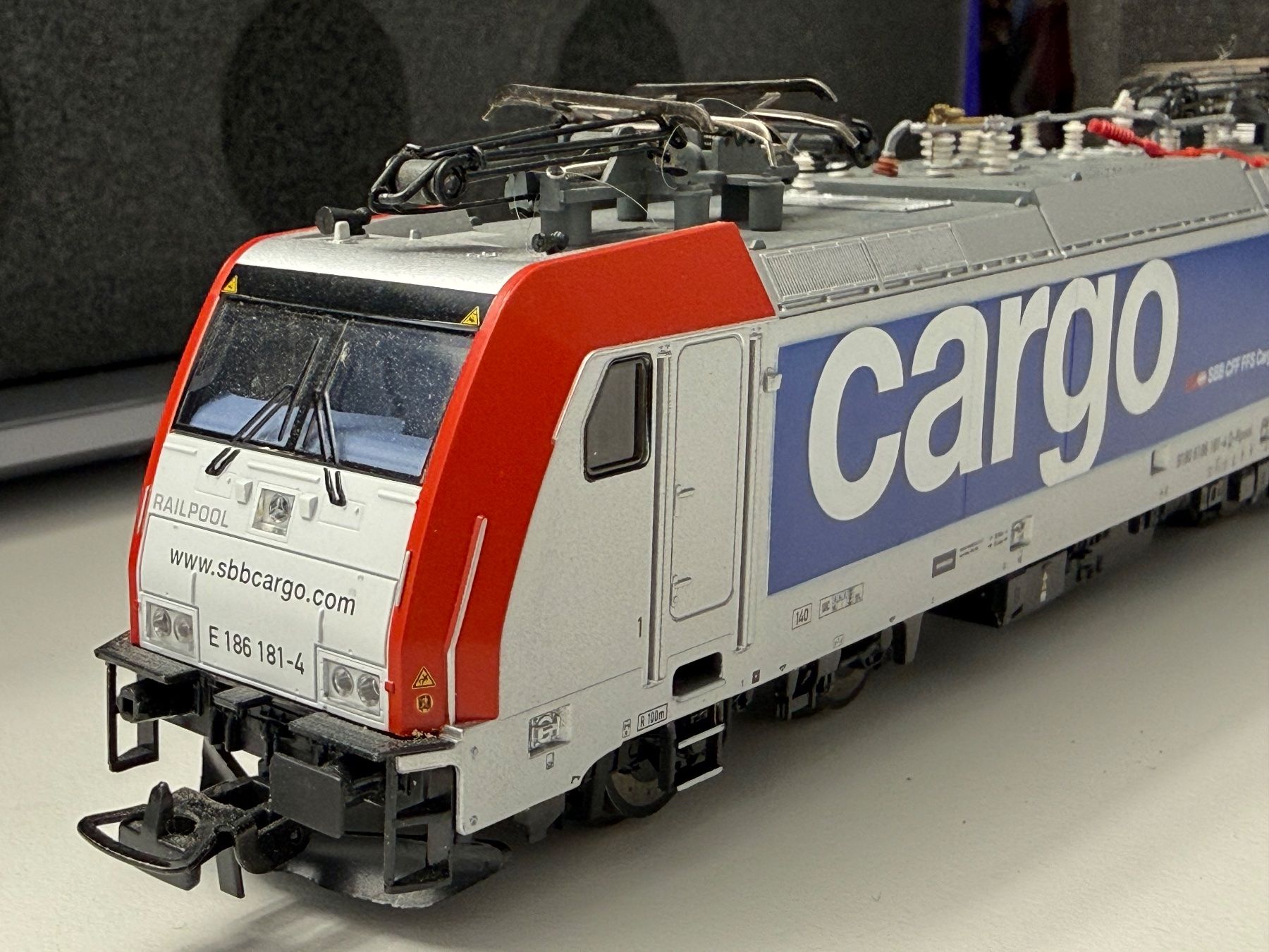 Piko Modelleisenbahnen: Piko 96730 SBB BR 186 Railpool Cargo E-Lok / DC HO – Gebraucht aus Jonschwil von sutfra12