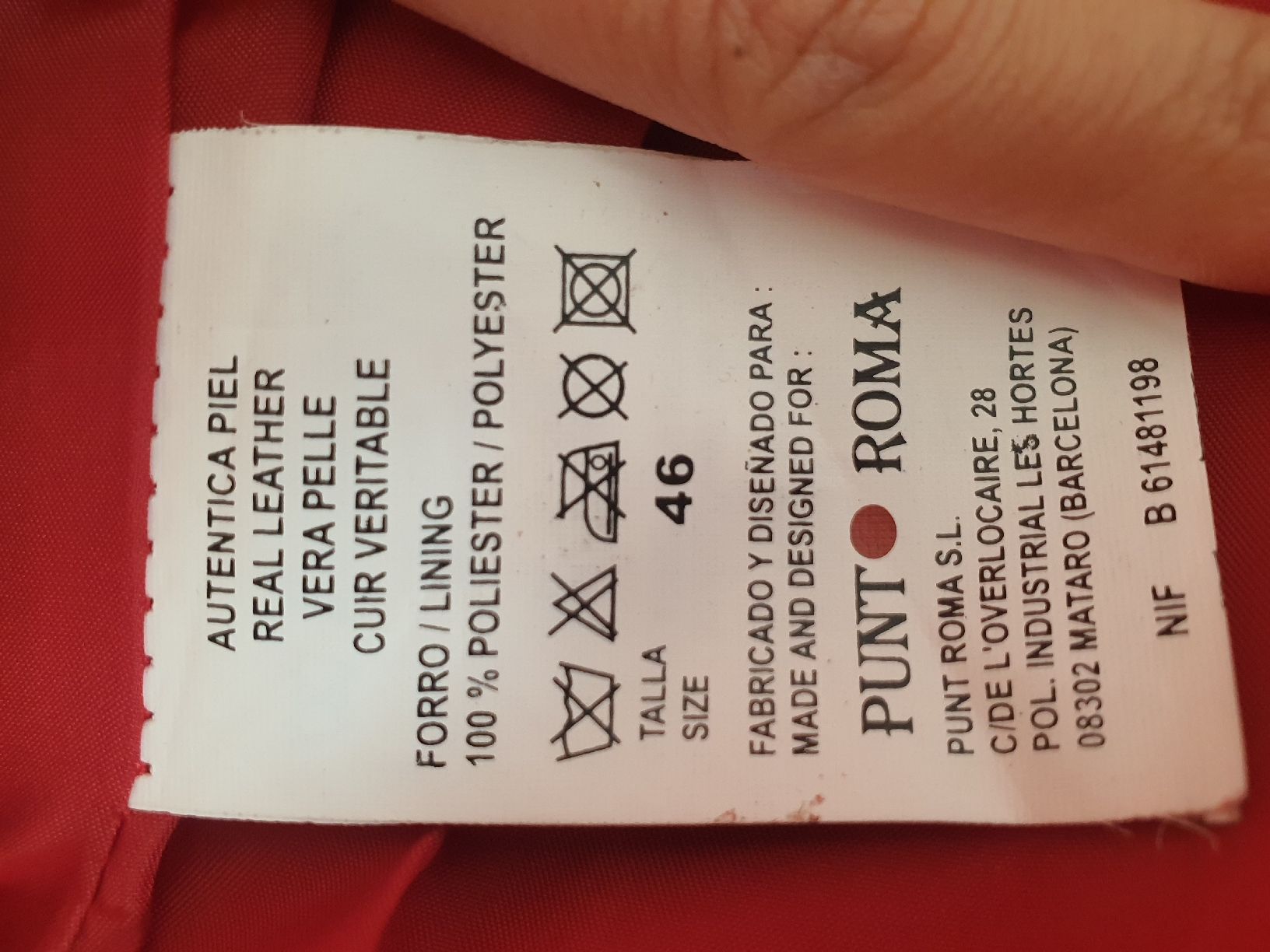Jacken: Punt Roma Real Leather Jacket Red Size 46 – Gebraucht aus Genève von gvokiii 3