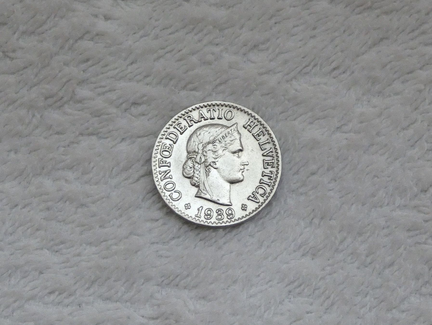 Tutti le monete: 10 centimes/rappen 1939 – Usato da Nyon venduto da Ilmi09