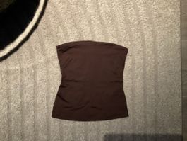 Bershka Tube Top Brown Size S New Condition