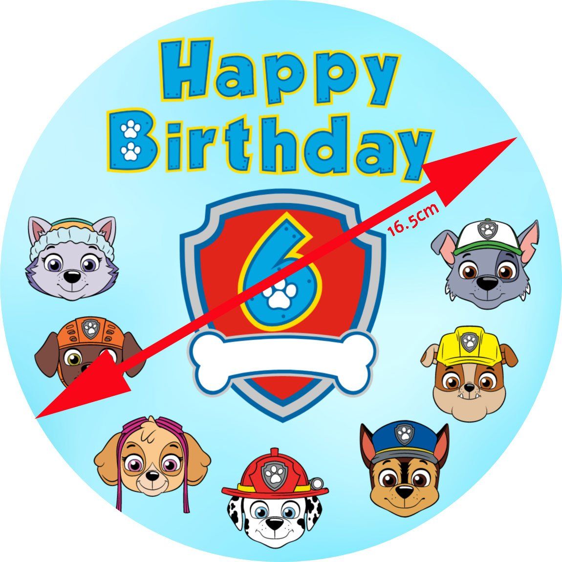 Tutte le decorazioni: Tortenaufleger, Topper, Paw Patrol – Nuovo e nell'imballaggio originale da Dagmersellen venduto da mar_h5rk 1