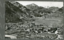 AK sw Andermatt UR Blick auf Hospental,Furka,Feldpost ≈ 1950