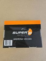 SuperB Andrena 12V 2.5Ah LiFePO4 Motorradbatterie
