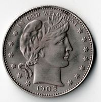 1903_Half Dollar_United States of America_Copy_Replicmünze