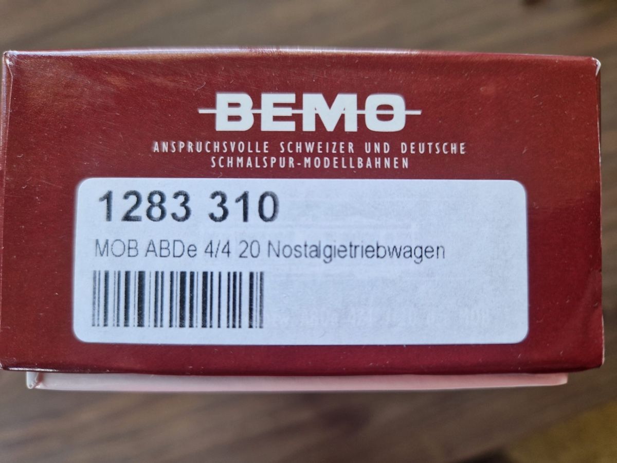 Bemo Modellini di ferrovie: Bemo MOB ABDe 4/4 Nostalgietriebwagen – Nuovo (secondo la descrizione) da Unteriberg venduto da pineappleMa 4