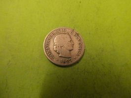 Schweiz 1897, 5 Rappen