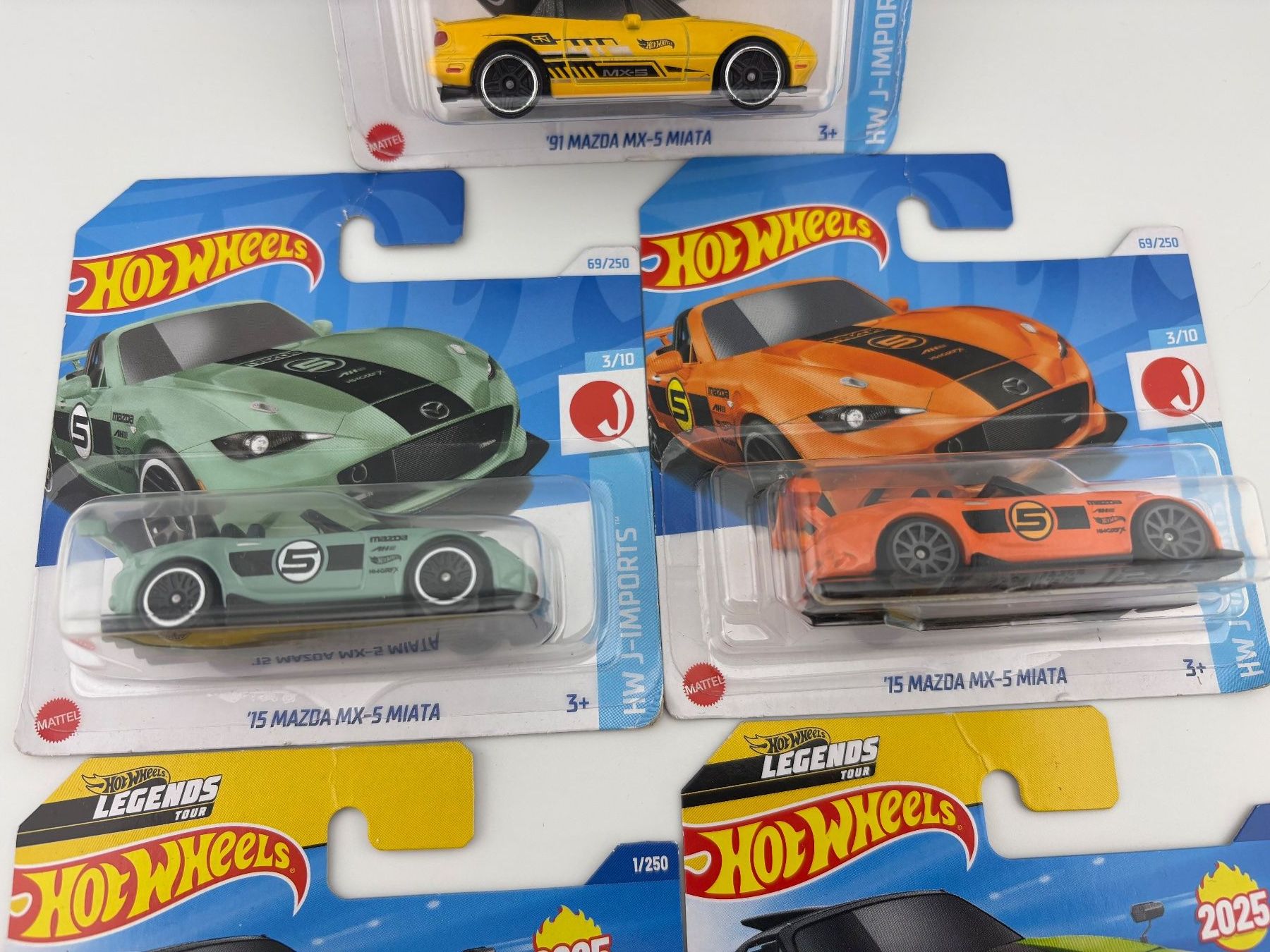 Hot Wheels Modellautos: 5 Hot Wheels Mazda MX-5 Miata Mix 29 – Neu (gemäss Beschreibung) aus Flawil von HeisseReifen 2