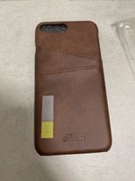 Lederhülle für iPhone 7 Plus und 8 Plus, Braun