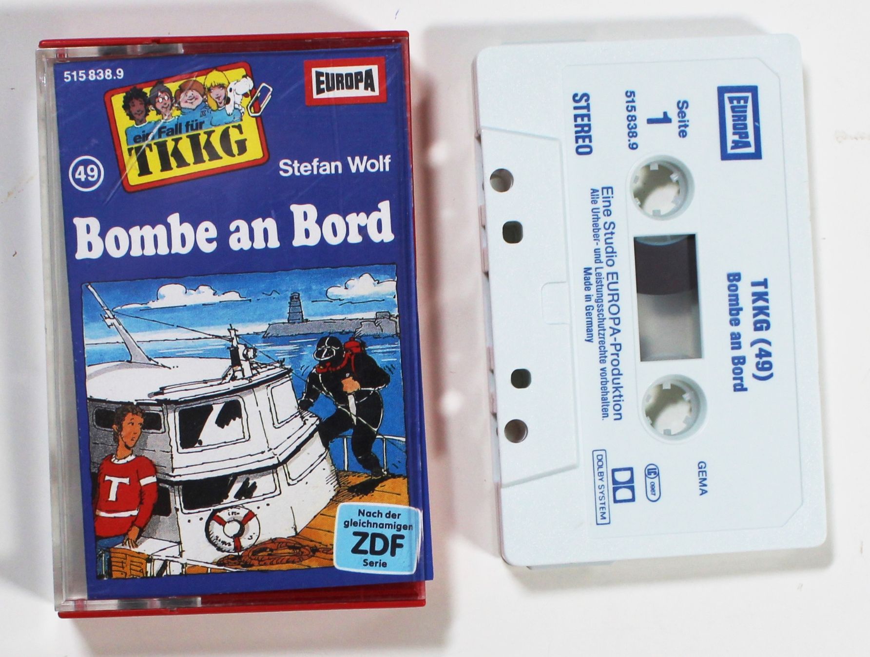Musicassette: MC TKKG - Bombe an Bord - Folge 49 – Usato da Brüttisellen venduto da Collector-Corner 1