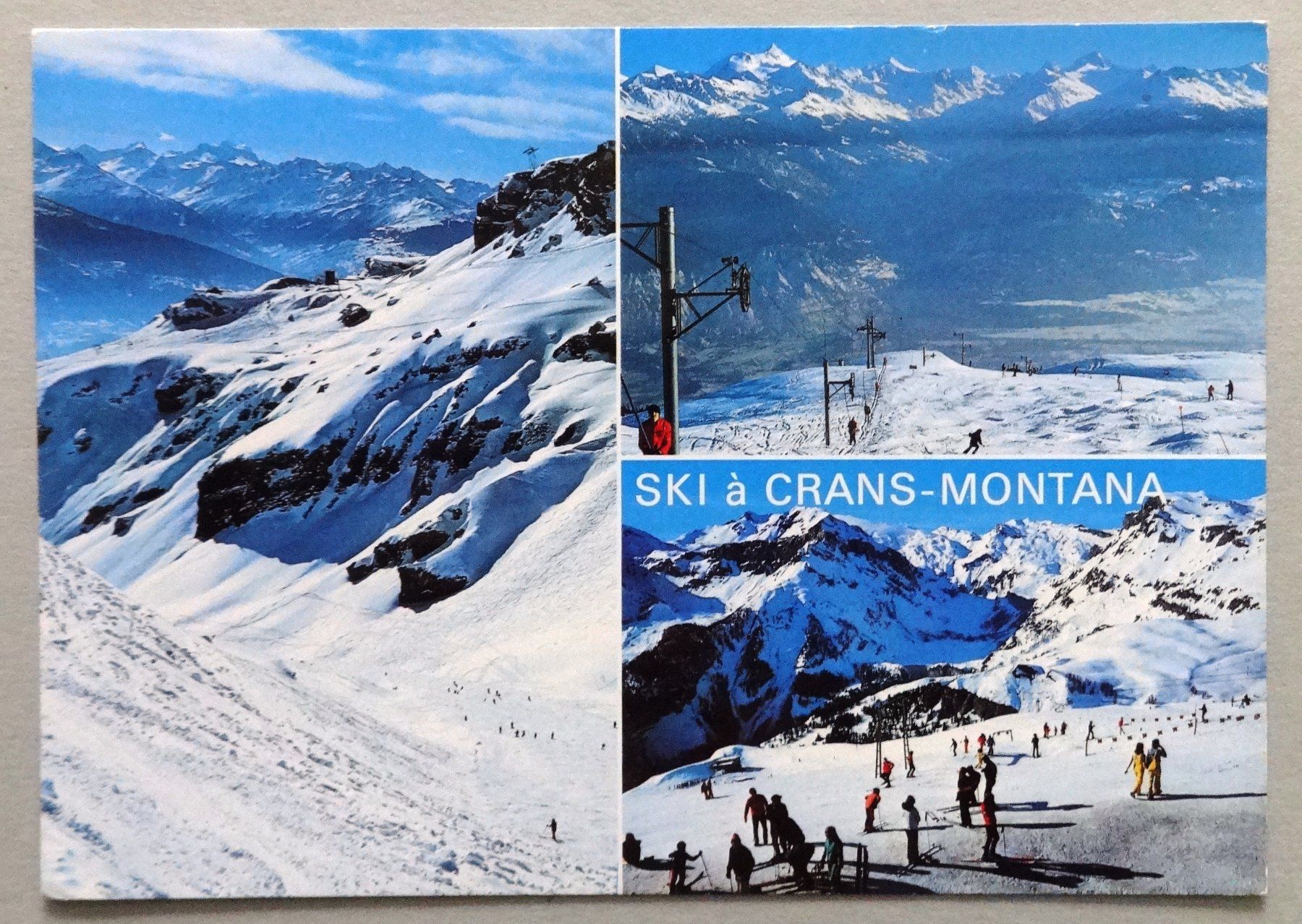 Cartes postales: Ski à Crans-Montana – D'occasion à Fétigny par Billy2miny