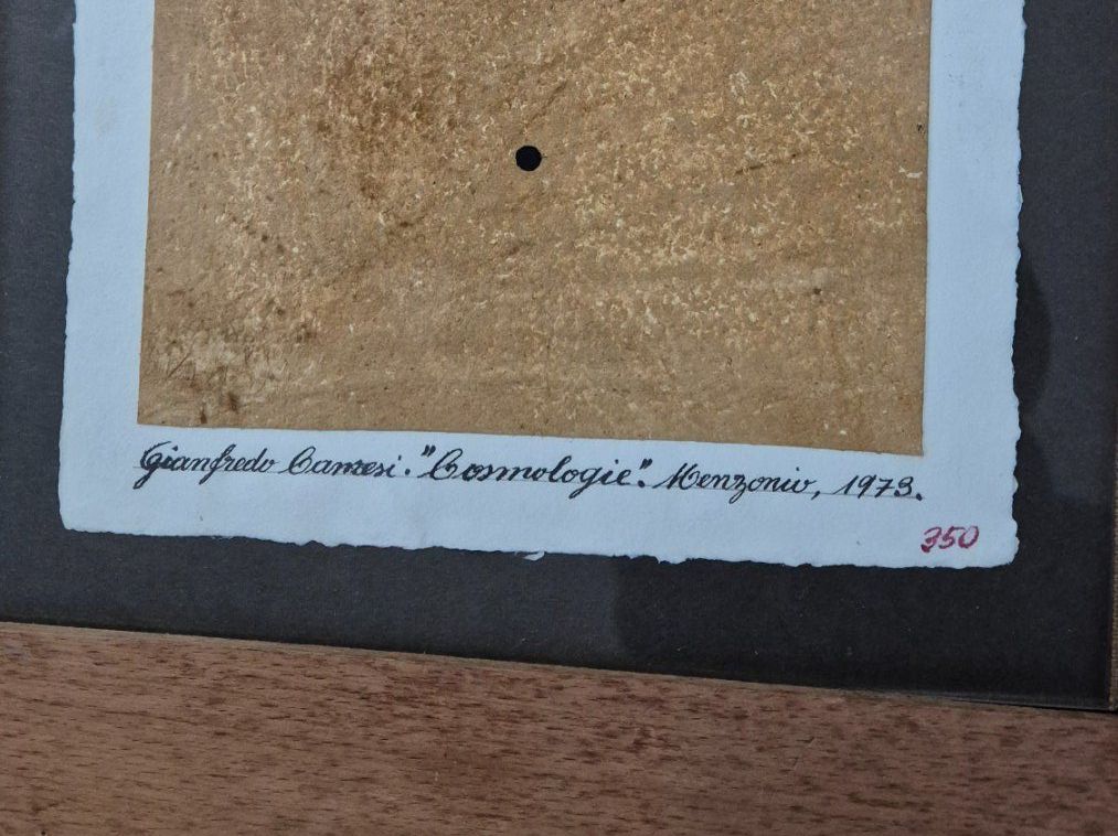 Dipinti: Camesi Gianfredo Bild "DIMENSION UNIQUE" mit Holzrahmen – Usato da Lömmenschwil venduto da wla750 1