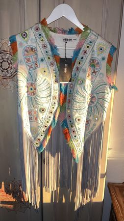 ibBan Damenweste, Gr. M, Fransen, Sommer Boho Style neu