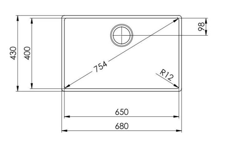 Suter Spülbecken & Waschbecken: 882 Suter Spülbecken Accento 70 aus Liquidation – Neu und originalverpackt aus Derendingen von Meisterstuecke 1