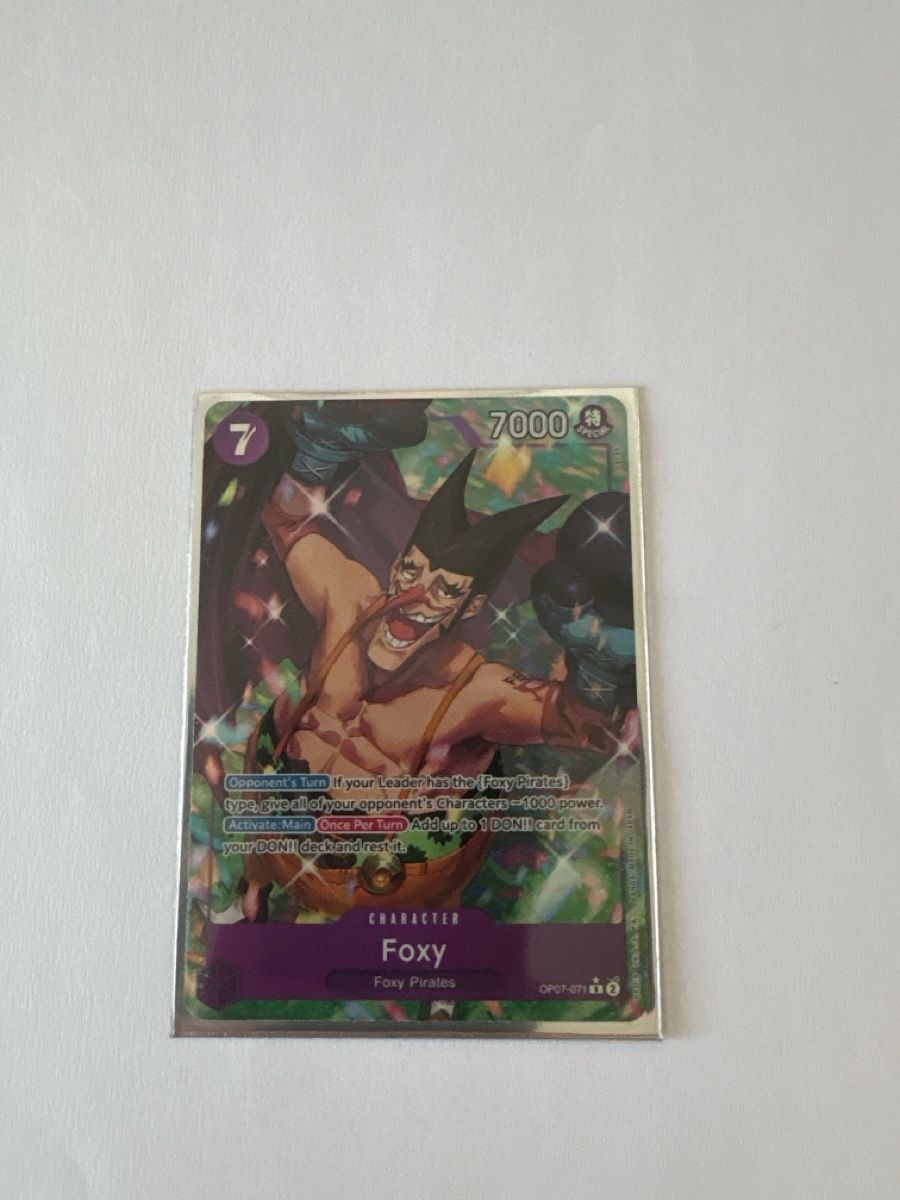 Bandai Sammelbilder & Trading cards: One Piece TCG - Foxy OP07-071 EN – Neu (gemäss Beschreibung) aus Birsfelden von alex4127