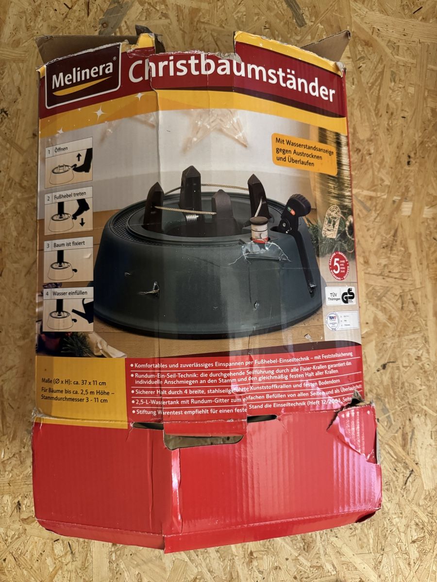 Basi per albero di Natale: Christbaumstaender mit Seilzugtechnik - Einfache Bedienung – Usato da Oltingen venduto da Funnyface 1