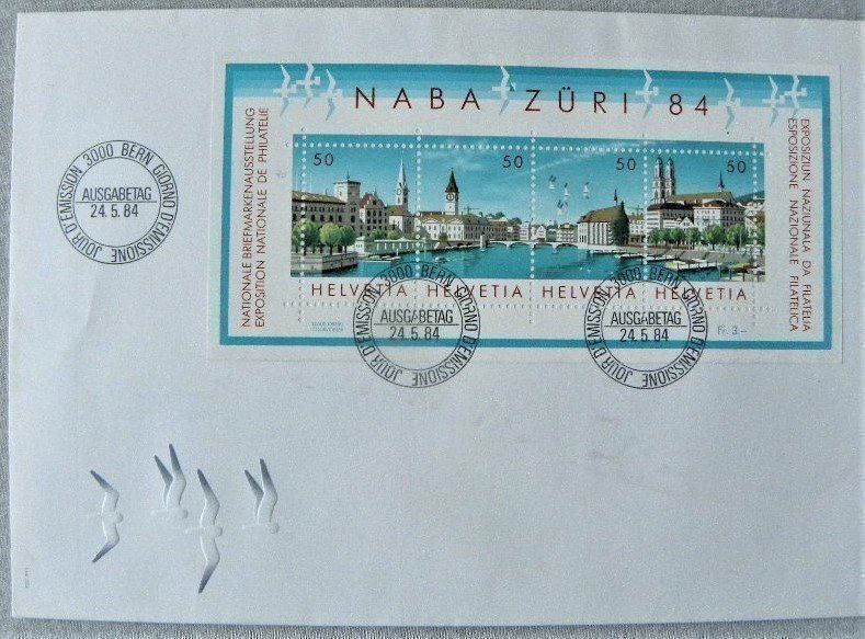 Tutti i francobolli: (32)  NABA "Zürich 1984" – Usato da Schwarzhäusern venduto da Inot3