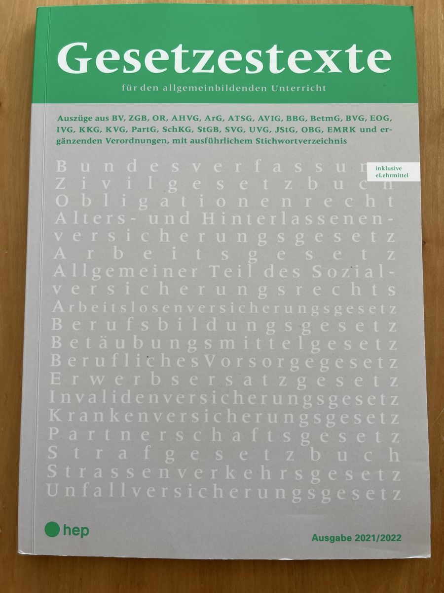 Bücher: Schweizer Gesetzestext – Neu (gemäss Beschreibung) aus Berikon von suebro