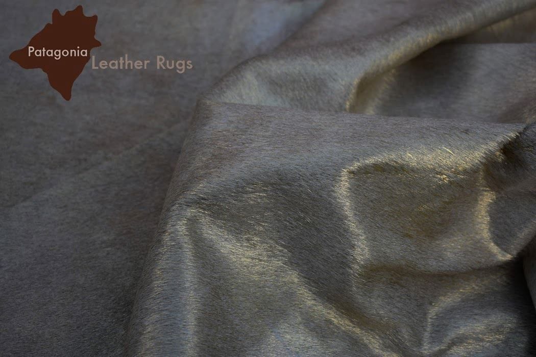 Tappeti: echtes Kuhfell Teppich  Gold/grey – Nuovo e nell'imballaggio originale da Arbedo venduto da patagonialeatherrugs 3