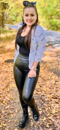 Kunstleder Leggings mit hoher Taille - Yoga Hose - Grösse M