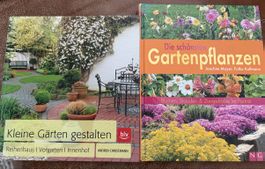 2 Gartenbücher über Gartenpflanzen und Ideen 