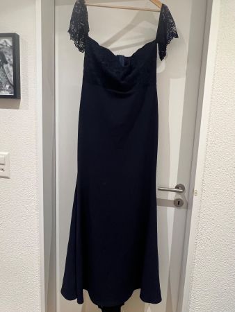 Missguided Abendkleid, Gr. 38, Dunkelblau, Spitze, Neu!