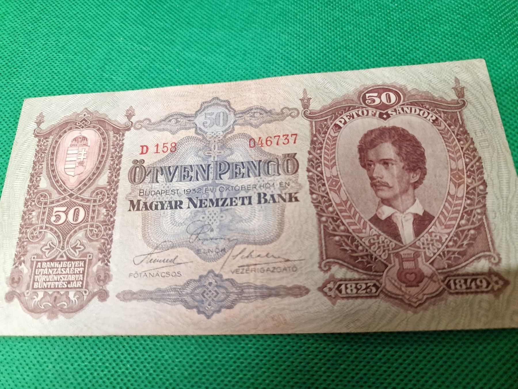 Banconote: Banknoten Ungary 1932 – Usato da Herisau venduto da Antiques.AR