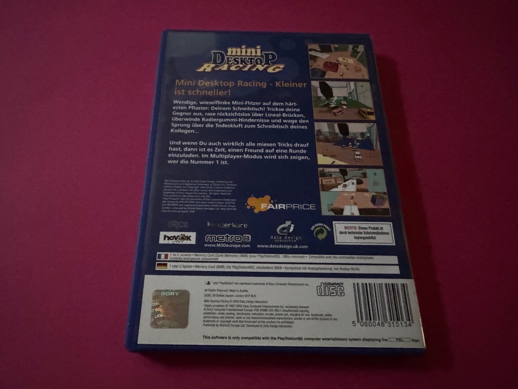 Sony Spiele: MINI DESKTOP RACING SPIEL FÜR PS2 – Gebraucht aus Hägendorf von Briansgameshop 2