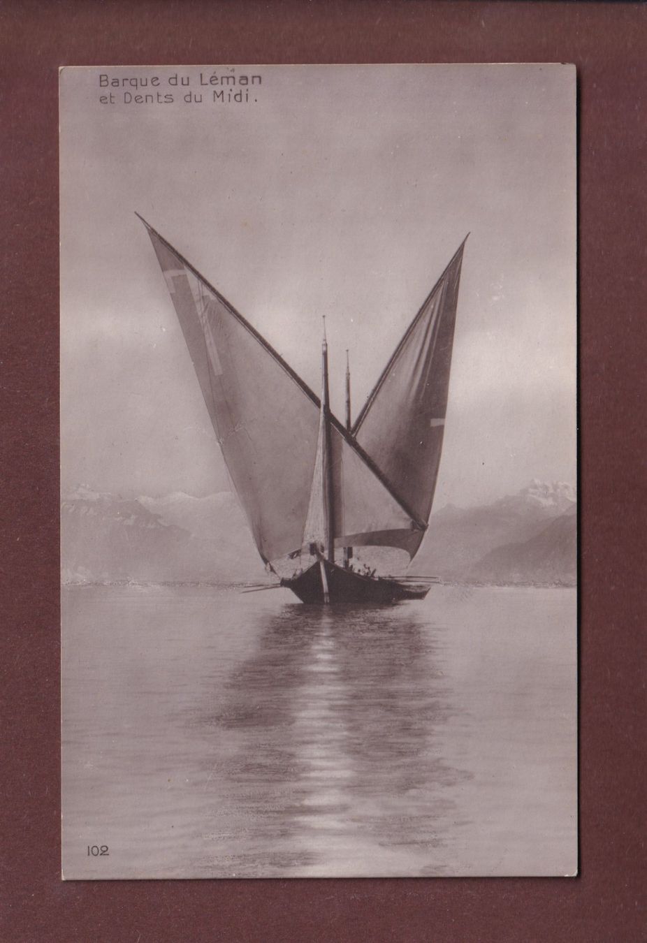 Ansichtskarten: BARQUE DU LEMAN – Gebraucht aus Pully von nicecards-shop