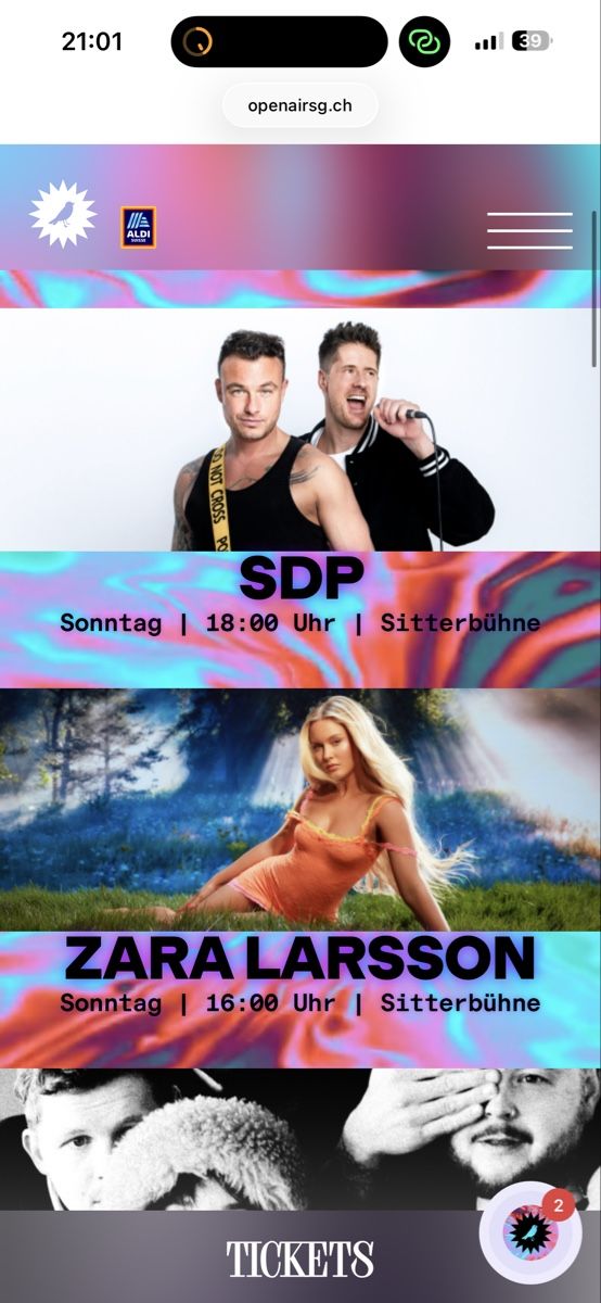 Biglietti: Openair St. Gallen Bändeli Sonntag – Nuovo (secondo la descrizione) da Zürich venduto da reelis 2