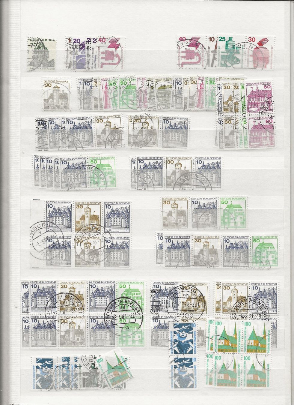 Alle Briefmarken: Marken Deutschland BRD gestempelt – Gebraucht aus Au ZH von xelagreb01 5