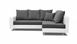 Wohnlandschaft Ecksofa L-Form Sofa Design Couch mit Fußhoc