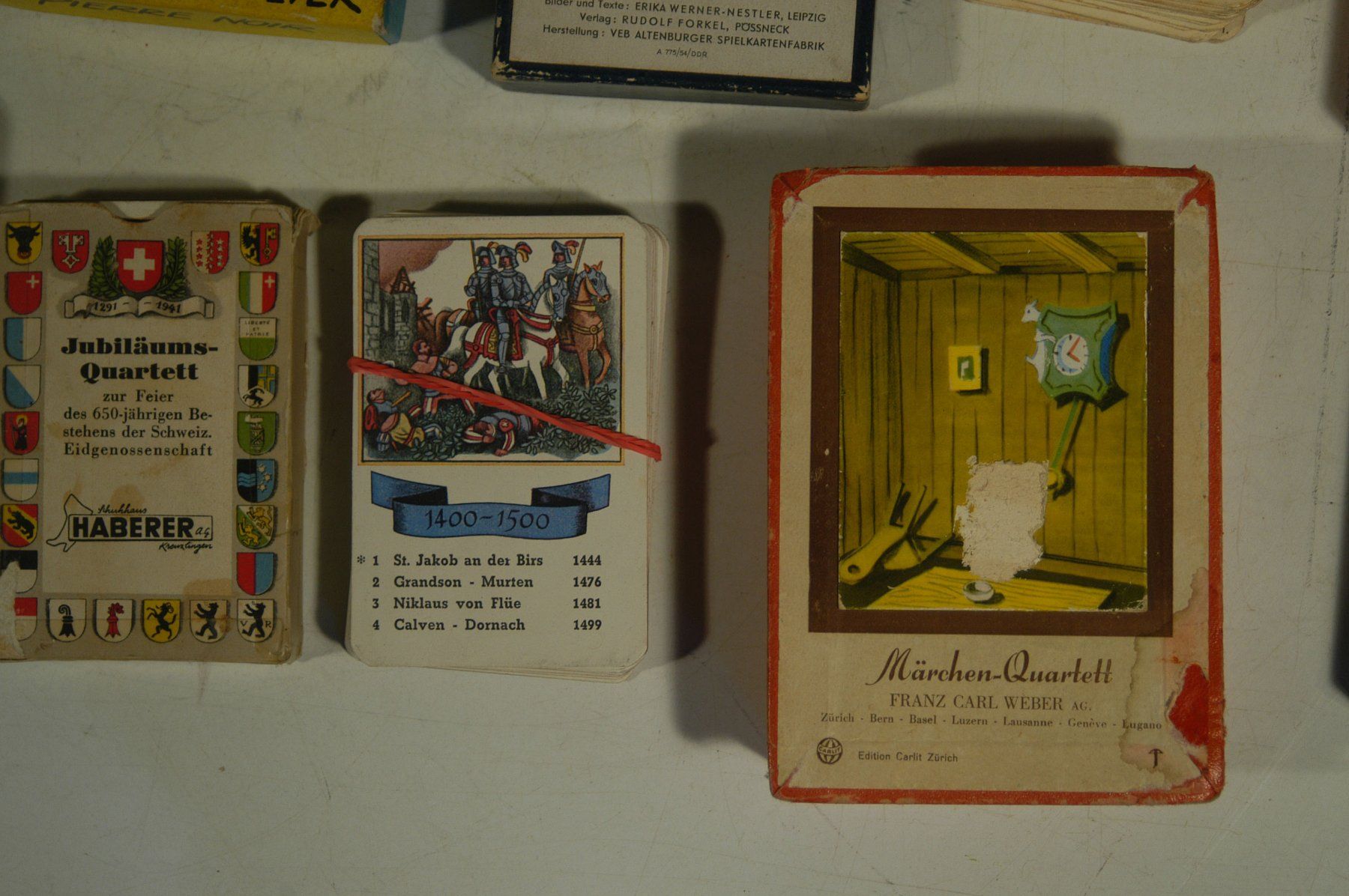 Spiele: Aeltere Quartett Spiele – Gebraucht aus Herisau von Wisen 8