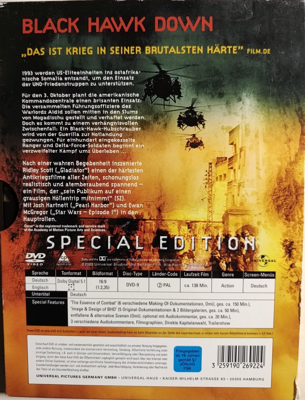 Tutti i DVDs: DVD Black Hawk Down – Usato da Ziefen venduto da MullerD 1