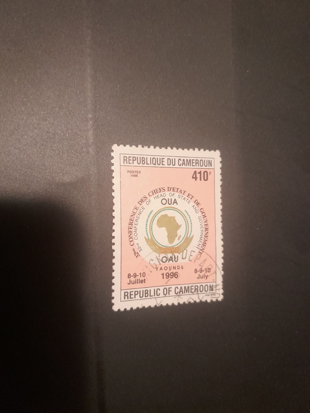 Tutti i francobolli: Cameroun OUA carte rare – Usato da Marly venduto da globetrotter1723