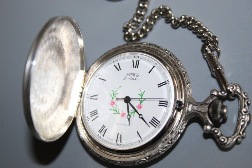 Fero Feldmann Orologi: Taschenuhr Fero Feldmann, läuft, wunderschön – Usato da Weggis venduto da daisyflower