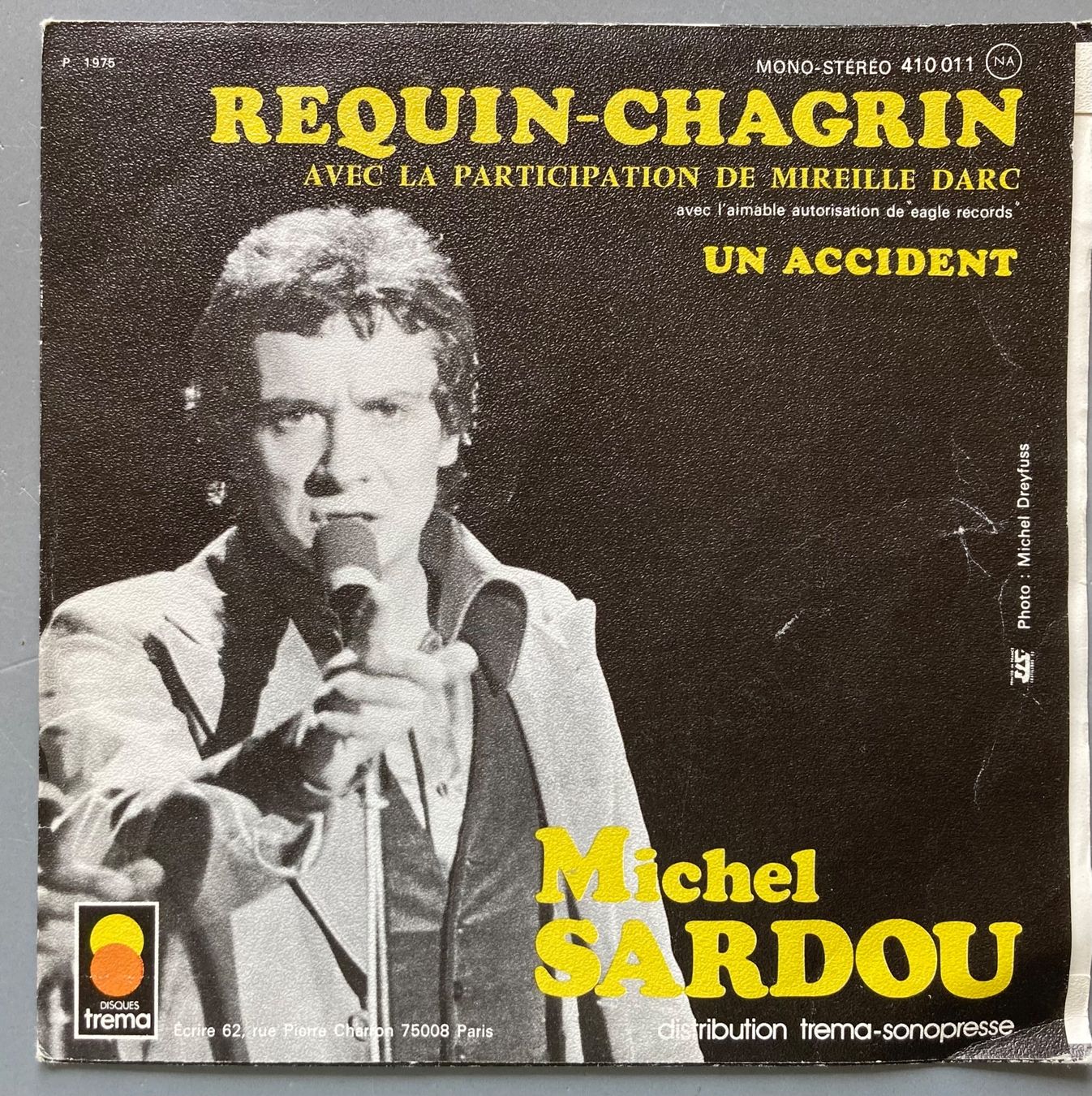 Vinyles: MICHEL SARDOU - UN ACCIDENT – D'occasion à Poliez-Pittet par Newtown-Records 1