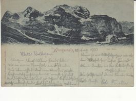 Wengernalp 1900 mit Bahnstempel