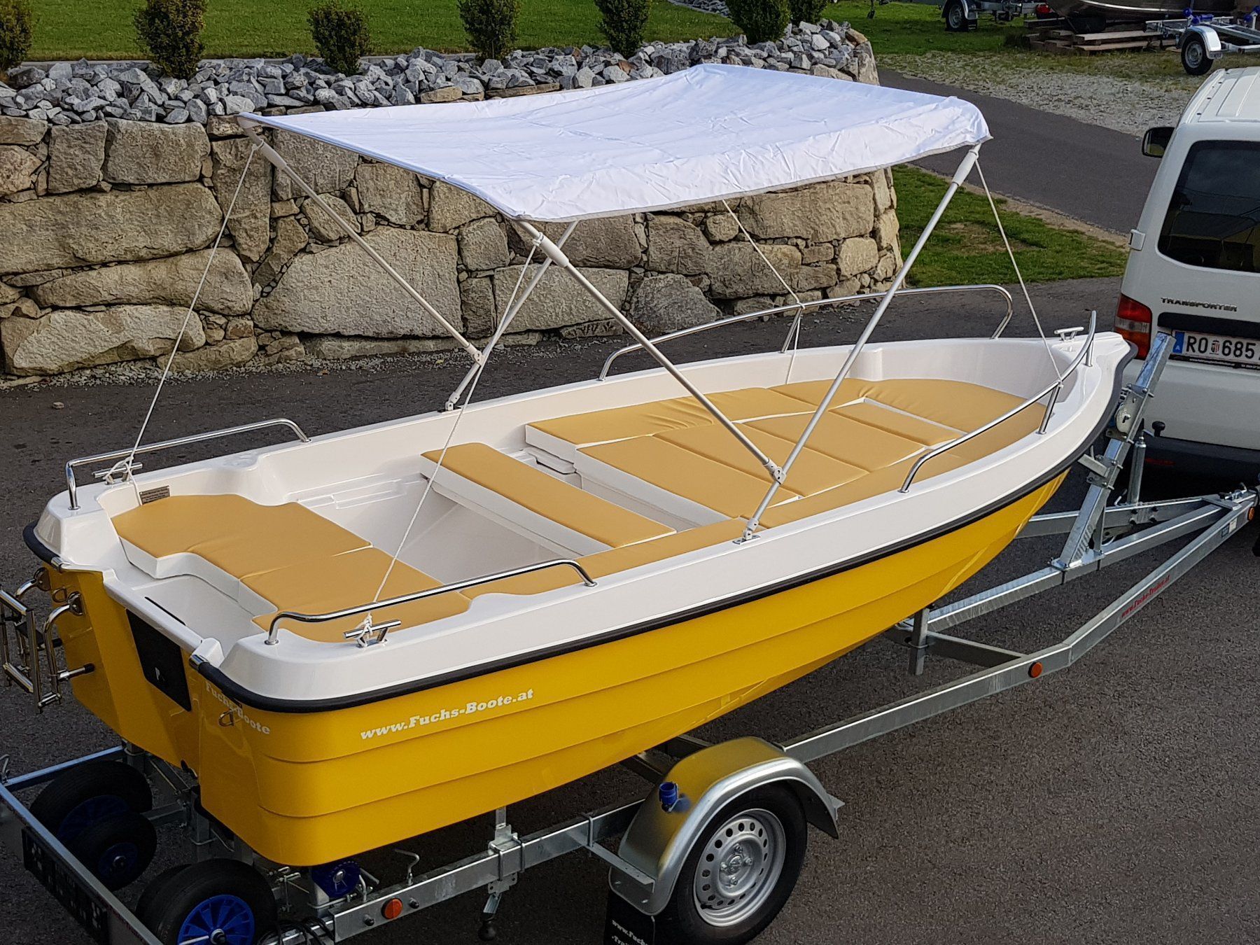 Barche: LAGERND NEU 420 DELUXE Boot Motorboot Ruderboot GFK Boot – Nuovo e nell'imballaggio originale da Aigen Schlägl venduto da Fuchs-Boote 9