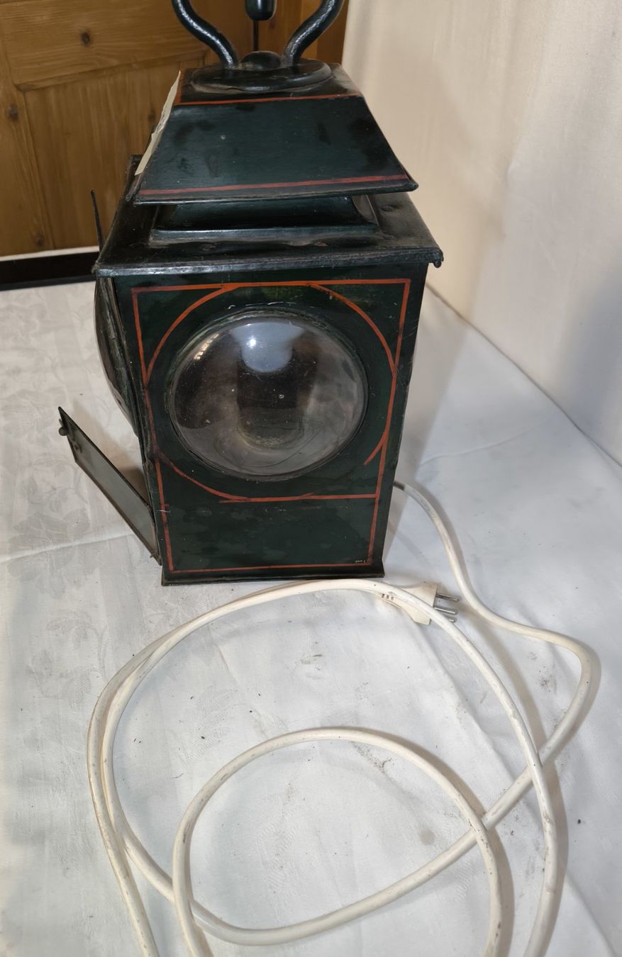 Lampade: Alte Bähnlerlampe, elektrifiziert – Usato da Rorschacherberg venduto da snOOpydOg11 4
