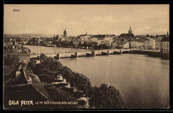 Cartoline postali: AK Basel, Pont et panorama urbain – Usato da Berlin venduto da bartko-reher