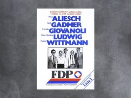 Plakat FDP «Nationalratswahlen 1983»