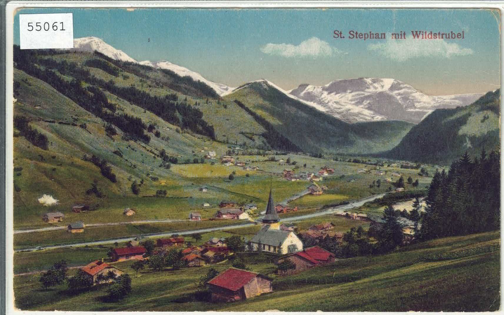 Cartes postales: St. Stephan mit Wildstrubel - Litho – D'occasion à Ettingen par Kartenplanet