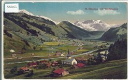St. Stephan mit Wildstrubel - Litho