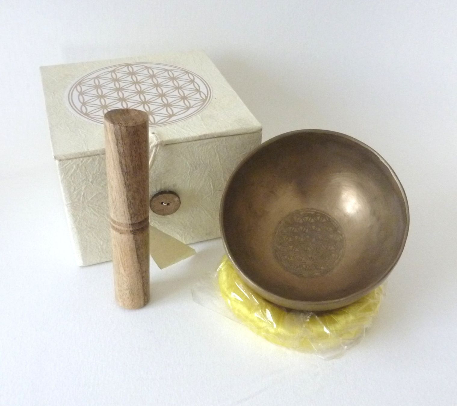 Strumenti musicali: Klangschalen-Set- Blume des Lebens - gross – Nuovo e nell'imballaggio originale da Mauren venduto da Yeelen