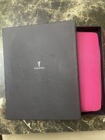 Etui Golfino rose pour iPad, cuir véritable