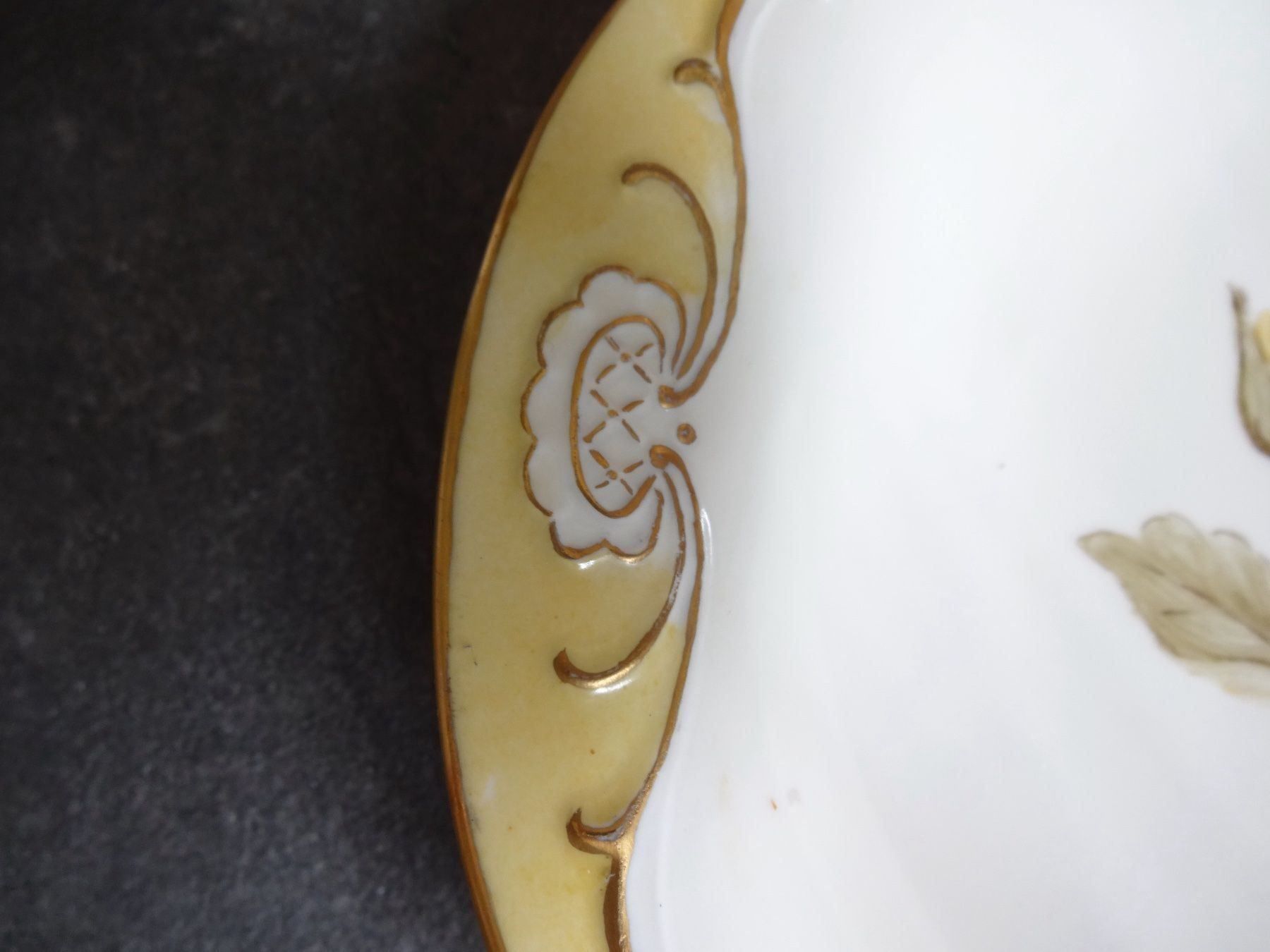 Piatti di portata: Spargel- Servierplatte handgemalt u.signiert, Unikat!!!! – Usato da Winterthur venduto da 1956ingi 1