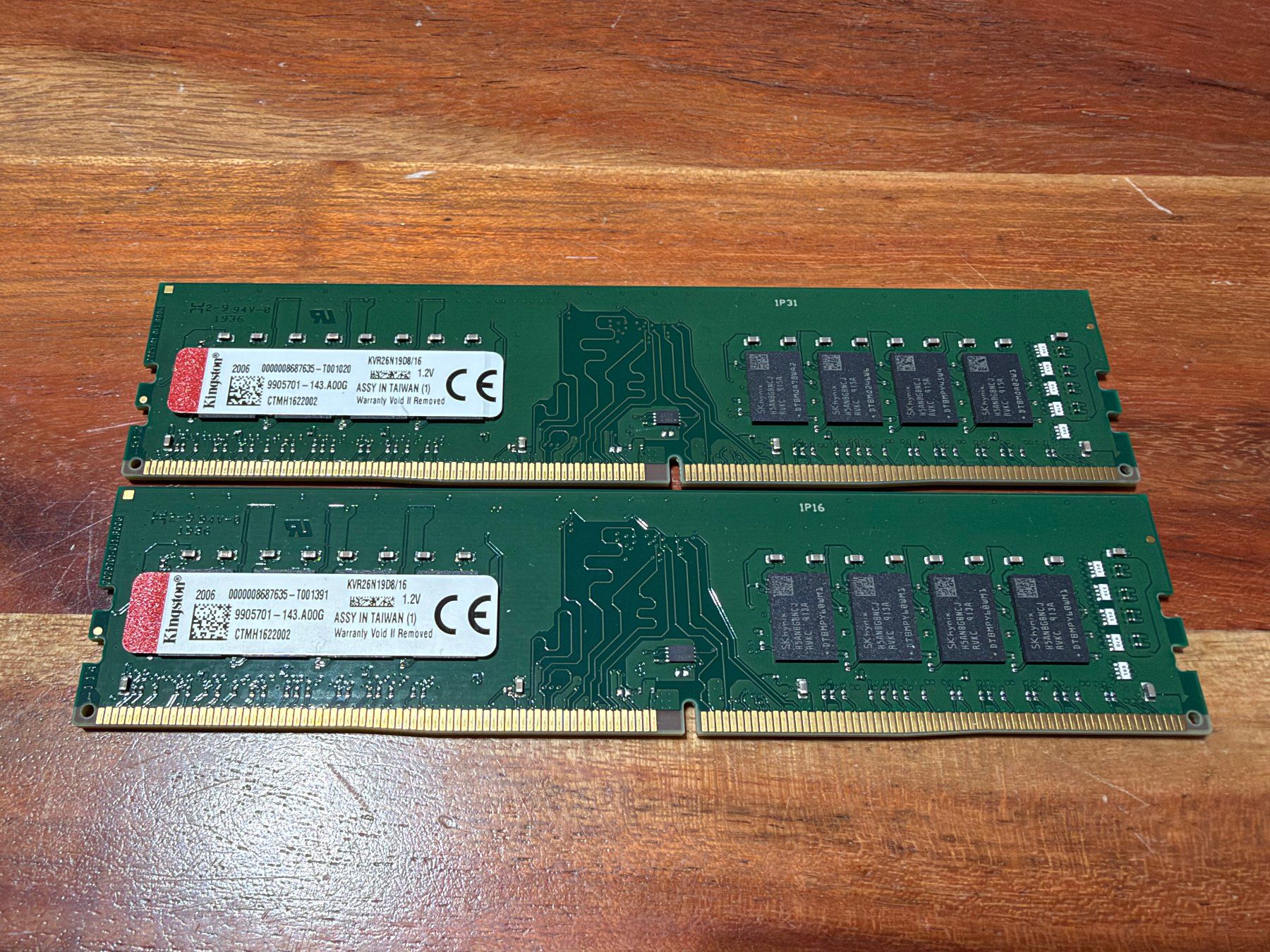 Kingston Memory / RAM: 2x 8GB Kingston DDR4 RAM – Gebraucht aus Amriswil von hardware_uschi